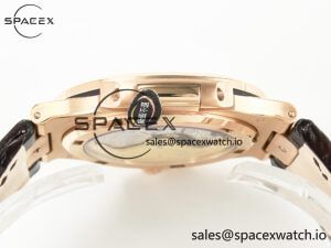 Nautilus 5711/1R RG 3KF 1:1 Best Edition Brown Textured Dial on Brown Leather Strap A324 Super Clone V2 - Image 12