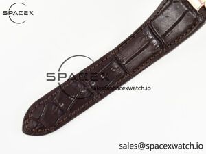 Nautilus 5711/1R RG 3KF 1:1 Best Edition Brown Textured Dial on Brown Leather Strap A324 Super Clone V2 - Image 21