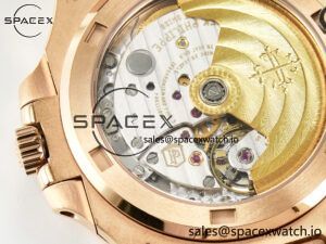 Nautilus 5711/1R RG 3KF 1:1 Best Edition Brown Textured Dial on Brown Leather Strap A324 Super Clone V2 - Image 17