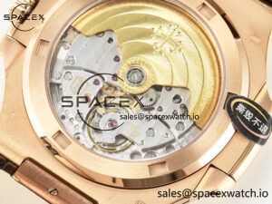 Nautilus 5711/1R RG 3KF 1:1 Best Edition Brown Textured Dial on Brown Leather Strap A324 Super Clone V2 - Image 18