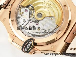 Nautilus 5711/1R RG 3KF 1:1 Best Edition Brown Textured Dial on Brown Leather Strap A324 Super Clone V2 - Image 19