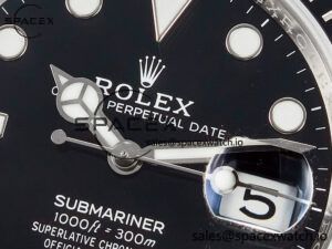 Submariner 126610 LN Black 904L Steel ARF 1:1 Best Edition on SS Bracelet SH3235 - Image 9