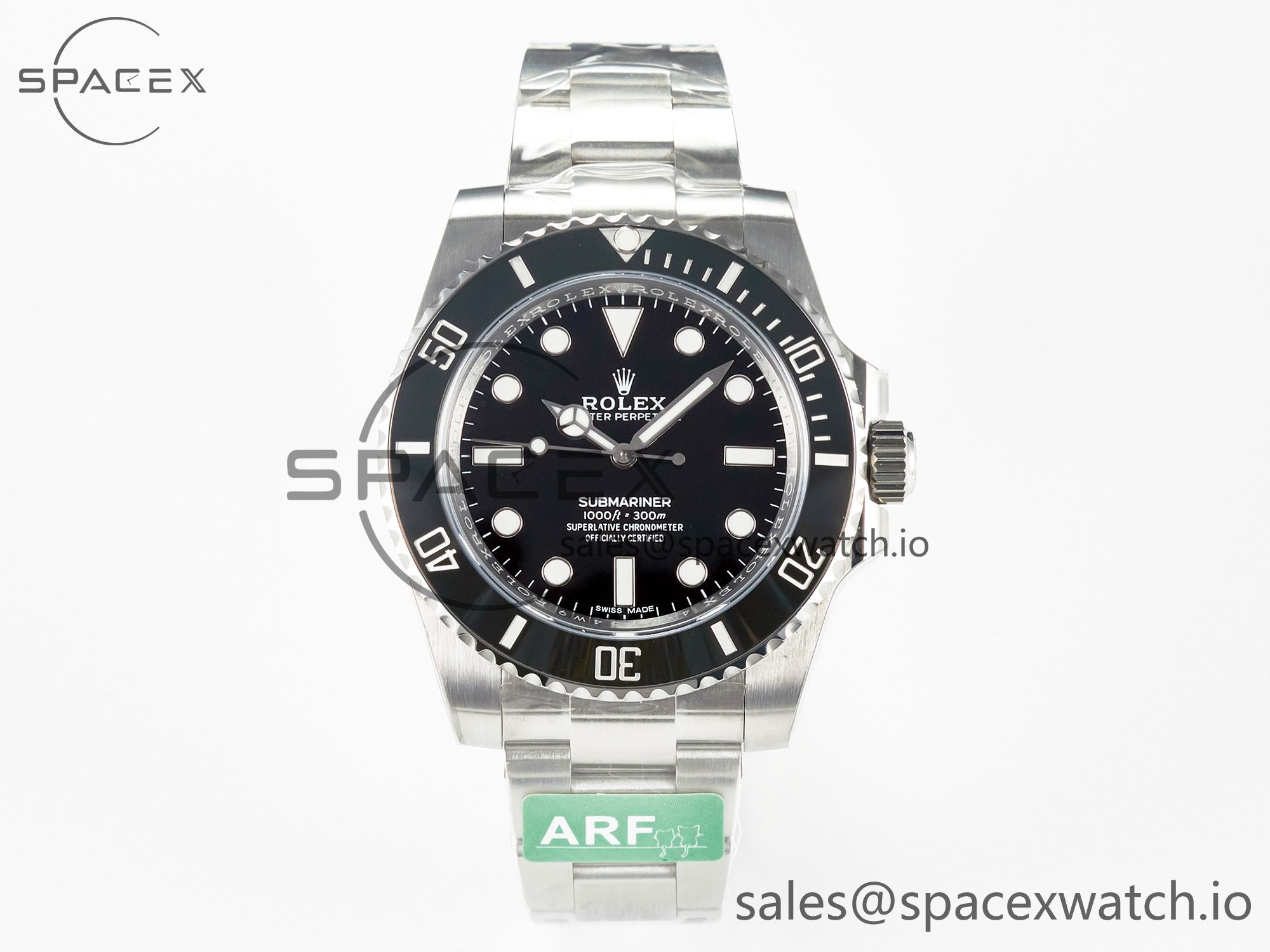 IMG_6172 拷贝 Submariner 114060 No Date Black 904L Steel ARF 1:1 Best Edition on SS Bracelet SH3130 - Image 1