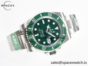 Submariner 116610 LV Green 904L Steel ARF 1:1 Best Edition on SS Bracelet SH3135 - Image 8
