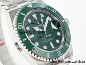 Submariner 116610 LV Green 904L Steel ARF 1:1 Best Edition on SS Bracelet SH3135 - Image 3