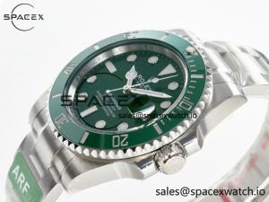 Submariner 116610 LV Green 904L Steel ARF 1:1 Best Edition on SS Bracelet SH3135 - Image 5