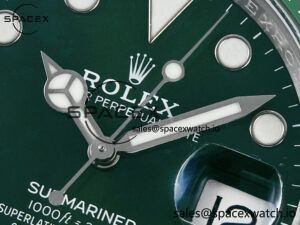 Submariner 116610 LV Green 904L Steel ARF 1:1 Best Edition on SS Bracelet SH3135 - Image 9