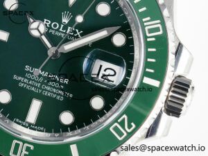 Submariner 116610 LV Green 904L Steel ARF 1:1 Best Edition on SS Bracelet SH3135 - Image 10