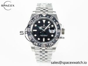 GMT-Master II 126710 GRNR Black/Gray Ceramic 904L Steel ARF 1:1 Best Edition on Jubilee Strap SH3285