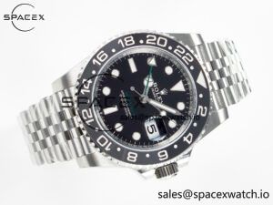 GMT-Master II 126710 GRNR Black/Gray Ceramic 904L Steel ARF 1:1 Best Edition on Jubilee Strap SH3285 - Image 8