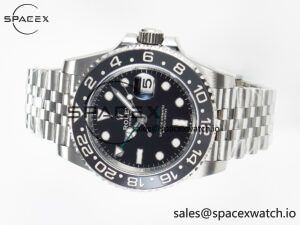 GMT-Master II 126710 GRNR Black/Gray Ceramic 904L Steel ARF 1:1 Best Edition on Jubilee Strap SH3285 - Image 7