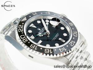 GMT-Master II 126710 GRNR Black/Gray Ceramic 904L Steel ARF 1:1 Best Edition on Jubilee Strap SH3285 - Image 6