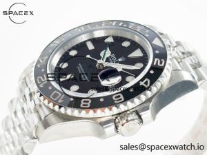 GMT-Master II 126710 GRNR Black/Gray Ceramic 904L Steel ARF 1:1 Best Edition on Jubilee Strap SH3285 - Image 5