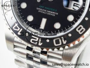 GMT-Master II 126710 GRNR Black/Gray Ceramic 904L Steel ARF 1:1 Best Edition on Jubilee Strap SH3285 - Image 12