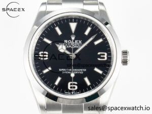 Explorer 36 904L Steel KRF 1:1 Best Edition Black Dial on SS Bracelet SW200 V2 - Image 2