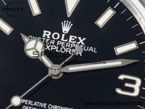 Explorer 36 904L Steel KRF 1:1 Best Edition Black Dial on SS Bracelet SW200 V2 - Image 9