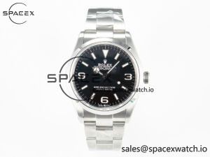 Explorer 36 904L Steel KRF 1:1 Best Edition Black Dial on SS Bracelet PT5000 V2