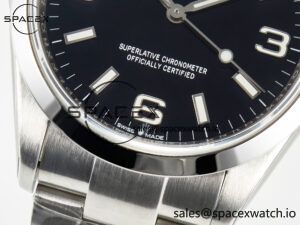 Explorer 36 904L Steel KRF 1:1 Best Edition Black Dial on SS Bracelet PT5000 V2 - Image 11