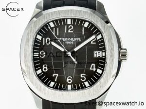 Aquanaut 5167A SS 3KF 1:1 Best Edition Black Dial on Black Rubber Strap A324 Super Clone（New clasp） - Image 2