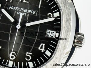 Aquanaut 5167A SS 3KF 1:1 Best Edition Black Dial on Black Rubber Strap A324 Super Clone（New clasp） - Image 10