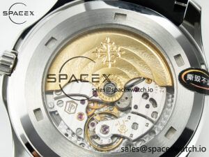 Aquanaut 5167A SS 3KF 1:1 Best Edition Black Dial on Black Rubber Strap A324 Super Clone（New clasp） - Image 16