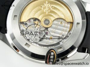 Aquanaut 5167A SS 3KF 1:1 Best Edition Black Dial on Black Rubber Strap A324 Super Clone（New clasp） - Image 18