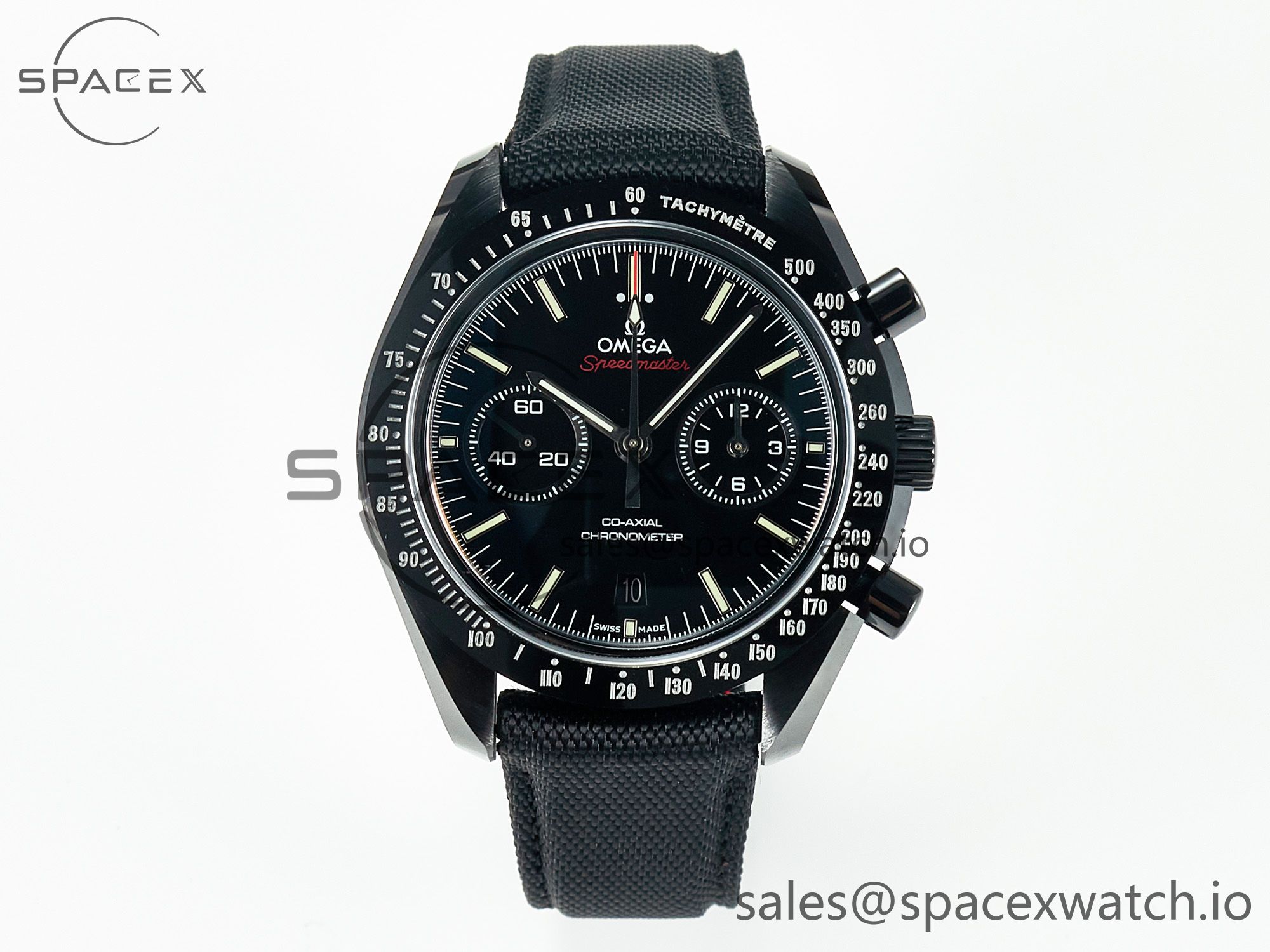 IMG_6706 拷贝 Speedmaster “Dark Side of The Moon” Real Ceramic N1F 1:1 Best Edition on Nylon Strap A9900 - Image 1