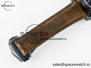 Speedmaster “Dark Side of The Moon” Real Ceramic N1F 1:1 Best Edition Vintage Black on Brown Leather Strap A9300 - Image 21