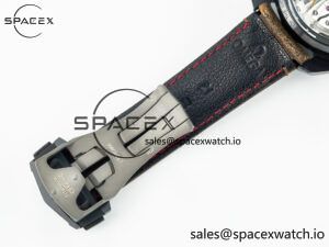 Speedmaster “Dark Side of The Moon” Real Ceramic N1F 1:1 Best Edition Vintage Black on Brown Leather Strap A9300 - Image 22