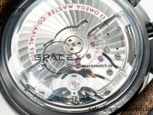 Speedmaster “Dark Side of The Moon” Real Ceramic N1F 1:1 Best Edition Vintage Black on Brown Leather Strap A9300 - Image 19