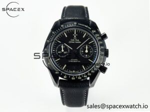 Speedmaster “Dark Side of The Moon” Real Ceramic N1F 1:1 Best Edition on Leather Strap A9900