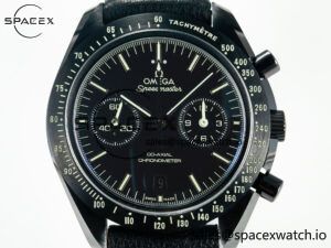 Speedmaster “Dark Side of The Moon” Real Ceramic N1F 1:1 Best Edition on Leather Strap A9900 - Image 2