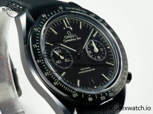 Speedmaster “Dark Side of The Moon” Real Ceramic N1F 1:1 Best Edition on Leather Strap A9900 - Image 3