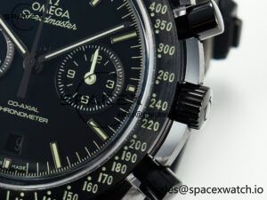 Speedmaster “Dark Side of The Moon” Real Ceramic N1F 1:1 Best Edition on Leather Strap A9900 - Image 10