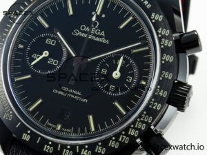 Speedmaster “Dark Side of The Moon” Real Ceramic N1F 1:1 Best Edition on Leather Strap A9900 - Image 13