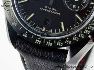Speedmaster “Dark Side of The Moon” Real Ceramic N1F 1:1 Best Edition on Leather Strap A9900 - Image 14