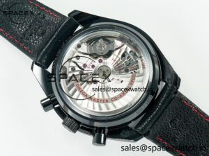 Speedmaster “Dark Side of The Moon” Real Ceramic N1F 1:1 Best Edition on Leather Strap A9900 - Image 18