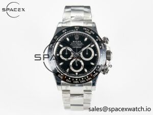 Daytona 116500 VSF 1:1 Best Edition 904L Steel Black Dial on SS Braclet DD4130