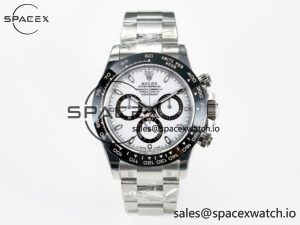 Daytona 116500 VSF 1:1 Best Edition 904L Steel White Dial on SS Braclet DD4130
