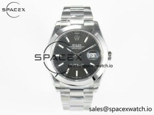 DateJust 41 126334 904L SS VSF 1:1 Best Edition Gray Dial on Oyster Bracelet VS3235