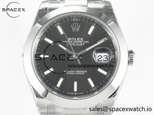 DateJust 41 126334 904L SS VSF 1:1 Best Edition Gray Dial on Oyster Bracelet VS3235 - Image 2
