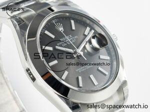 DateJust 41 126334 904L SS VSF 1:1 Best Edition Gray Dial on Oyster Bracelet VS3235 - Image 3