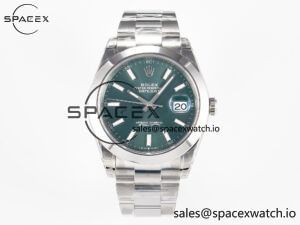 DateJust 41 126330 904L SS VSF 1:1 Best Edition Green Dial on Oyster Bracelet VS3235