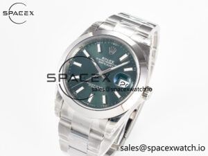 DateJust 41 126330 904L SS VSF 1:1 Best Edition Green Dial on Oyster Bracelet VS3235 - Image 4