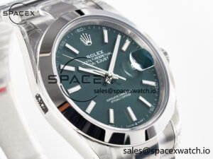 DateJust 41 126330 904L SS VSF 1:1 Best Edition Green Dial on Oyster Bracelet VS3235 - Image 3