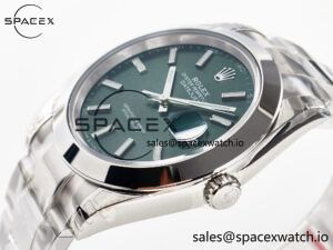 DateJust 41 126330 904L SS VSF 1:1 Best Edition Green Dial on Oyster Bracelet VS3235 - Image 5