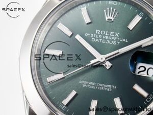 DateJust 41 126330 904L SS VSF 1:1 Best Edition Green Dial on Oyster Bracelet VS3235 - Image 11