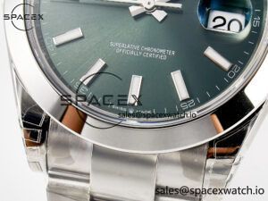 DateJust 41 126330 904L SS VSF 1:1 Best Edition Green Dial on Oyster Bracelet VS3235 - Image 12