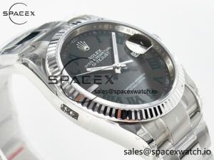 DateJust 36 SS 116234 VSF 1:1 Best Edition 904L Steel Gray Green Roman Dial on oyster Bracelet VS3235 - Image 6