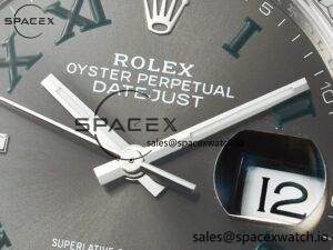 DateJust 36 SS 116234 VSF 1:1 Best Edition 904L Steel Gray Green Roman Dial on oyster Bracelet VS3235 - Image 9